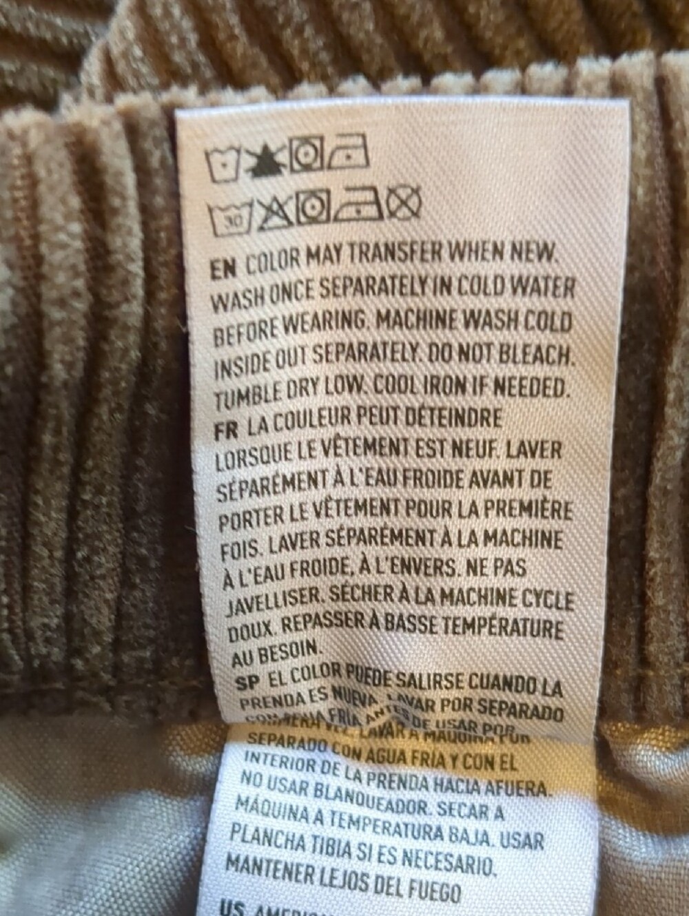 American Eagle Outfitters Wide-Leg Brown Corduroy Pants - Picture 6 of 7